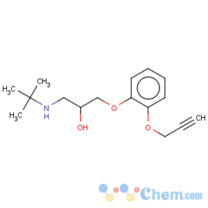CAS No:47082-97-3 2-Propanol,1-[(1,1-dimethylethyl)amino]-3-[2-(2-propyn-1-yloxy)phenoxy]-