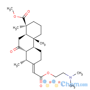 CAS No:471-71-6 1-Phenanthrenecarboxylicacid,7-[2-[2-(dimethylamino)ethoxy]-2-oxoethylidene]tetradecahydro-1,4a,8-trimethyl-9-oxo-,methyl ester, (1S,4aR,4bS,7E,8R,8aS,10aR)-