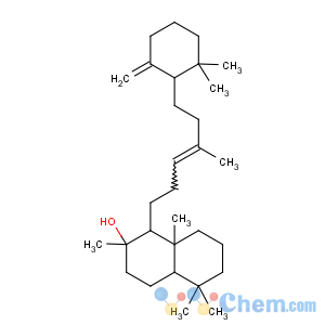 CAS No:473-03-0 (2R,8aS)-1-[(E)-6-[(1S)-2,<br />2-dimethyl-6-methylidenecyclohexyl]-4-methylhex-3-enyl]-2,5,5,<br />8a-tetramethyl-3,4,4a,6,7,8-hexahydro-1H-naphthalen-2-ol