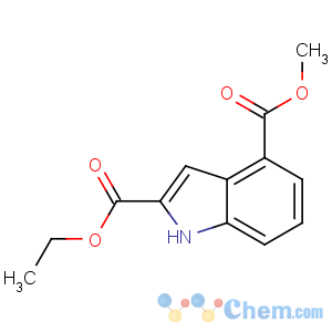 CAS No:473883-20-4 2-O-ethyl 4-O-methyl 1H-indole-2,4-dicarboxylate