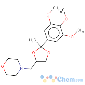 CAS No:47420-28-0 Morpholine,4-[[2-methyl-2-(3,4,5-trimethoxyphenyl)-1,3-dioxolan-4-yl]methyl]-