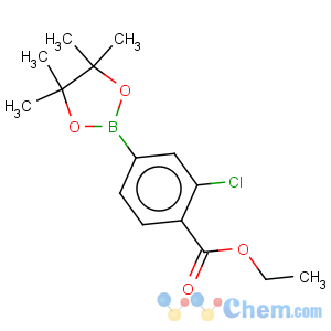 CAS No:474709-76-7 Benzoicacid, 2-chloro-4-(4,4,5,5-tetramethyl-1,3,2-dioxaborolan-2-yl)-, ethyl ester