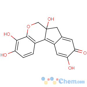 CAS No:475-25-2 3,4,6a,10-tetrahydroxy-6,7-dihydroindeno[2,1-c]chromen-9-one