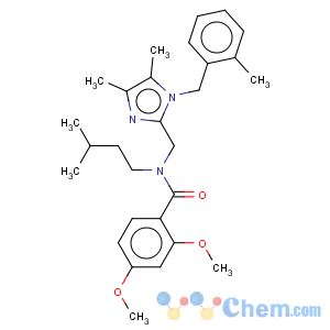 CAS No:475466-57-0 N-[4,5-Dimethyl-1-(2-methyl-benzyl)-1H-imidazol-2-ylmethyl]-2,4-dimethoxy-N-(3-methyl-butyl)-benzamide