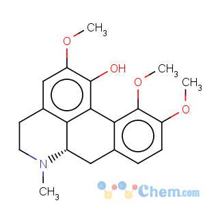 CAS No:476-69-7 4H-Dibenzo[de,g]quinolin-1-ol,5,6,6a,7-tetrahydro-2,10,11-trimethoxy-6-methyl-, (6aS)-