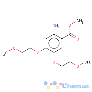 CAS No:476168-17-9 Benzoic acid,2-amino-4,5-bis(2-methoxyethoxy)-, methyl ester
