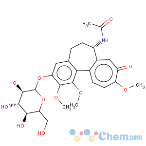 CAS No:477-29-2 Acetamide, N-[(7S)-3-(b-D-glucopyranosyloxy)-5,6,7,9-tetrahydro-1,2,10-trimethoxy-9-oxobenzo[a]heptalen-7-yl]-