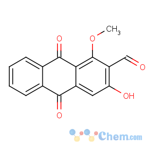 CAS No:477-84-9 3-hydroxy-1-methoxy-9,10-dioxoanthracene-2-carbaldehyde