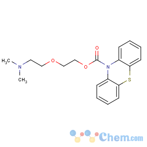 CAS No:477-93-0 2-[2-(dimethylamino)ethoxy]ethyl phenothiazine-10-carboxylate