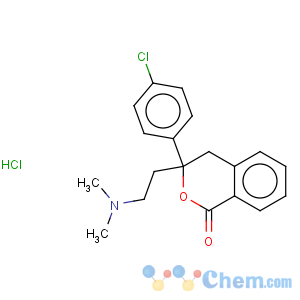 CAS No:477313-09-0 1H-2-Benzopyran-1-one,3-(4-chlorophenyl)-3-[2-(dimethylamino)ethyl]-3,4-dihydro-,hydrochloride (1:1)
