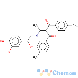 CAS No:47733-27-7 Benzoic acid,4-methyl-, 4-[1-hydroxy-2-[(1-methylethyl)amino]ethyl]-1,2-phenylene ester(9CI)