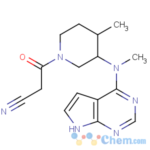 CAS No:477600-75-2 3-[(3R,4R)-4-methyl-3-[methyl(7H-pyrrolo[2,<br />3-d]pyrimidin-4-yl)amino]piperidin-1-yl]-3-oxopropanenitrile