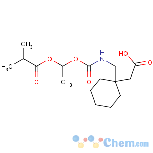 CAS No:478296-72-9 2-[1-[[1-(2-methylpropanoyloxy)ethoxycarbonylamino]methyl]cyclohexyl]<br />acetic acid