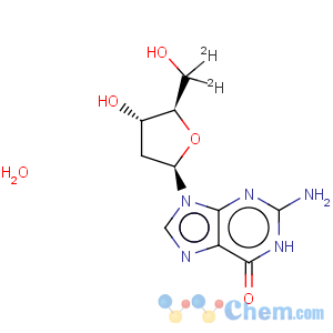 CAS No:478511-28-3 Guanosine-5',5'-C-d2,2'-deoxy-, monohydrate (9CI)