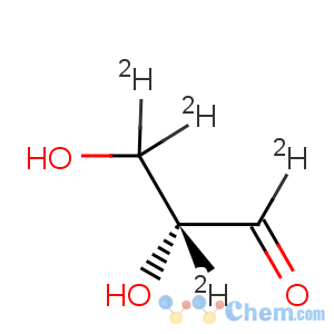 CAS No:478529-60-1 Propanal-1,2,3,3-d4,2,3-dihydroxy-, (2R)- (9CI)