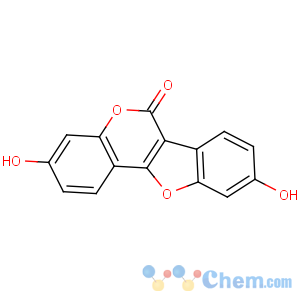 CAS No:479-13-0 3,9-dihydroxy-[1]benzofuro[3,2-c]chromen-6-one