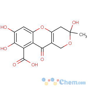 CAS No:479-66-3 3,7,8-trihydroxy-3-methyl-10-oxo-1,4-dihydropyrano[4,<br />3-b]chromene-9-carboxylic acid