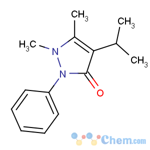 CAS No:479-92-5 1,5-dimethyl-2-phenyl-4-propan-2-ylpyrazol-3-one