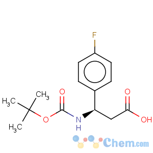 CAS No:479064-94-3 Benzenepropanoic acid, b-[[(1,1-dimethylethoxy)carbonyl]amino]-4-fluoro-,(bR)-