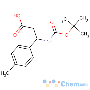 CAS No:479064-96-5 (3S)-3-(4-methylphenyl)-3-[(2-methylpropan-2-yl)oxycarbonylamino]<br />propanoic acid