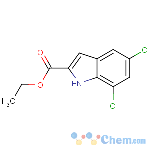 CAS No:4792-70-5 ethyl 5,7-dichloro-1H-indole-2-carboxylate