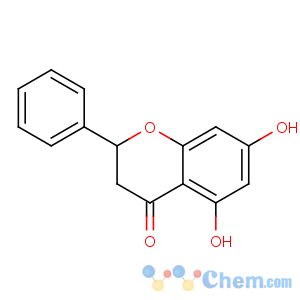 CAS No:480-39-7 (2S)-5,7-dihydroxy-2-phenyl-2,3-dihydrochromen-4-one