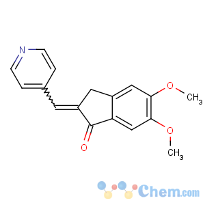 CAS No:4803-74-1 (2E)-5,6-dimethoxy-2-(pyridin-4-ylmethylidene)-3H-inden-1-one
