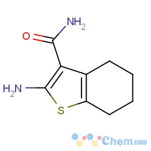 CAS No:4815-28-5 2-amino-4,5,6,7-tetrahydro-1-benzothiophene-3-carboxamide