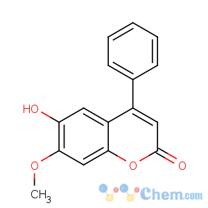 CAS No:482-83-7 6-hydroxy-7-methoxy-4-phenylchromen-2-one