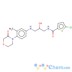 CAS No:482306-16-1 2-thiophenecarboxamide, 5-chloro-n-[2-hydroxy-3-[[3-methyl-4-(3-oxo-4-morpholinyl)phenyl]amino]propyl]-