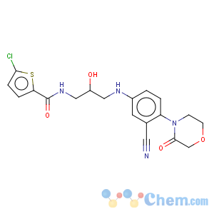 CAS No:482306-17-2 2-thiophenecarboxamide, 5-chloro-n-[3-[[3-cyano-4-(3-oxo-4-morpholinyl)phenyl]amino]-2-hydroxypropyl]-
