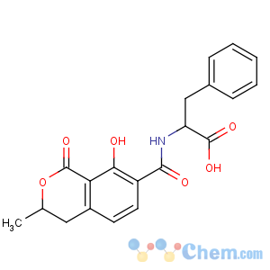 CAS No:4825-86-9 (2S)-2-[[(3R)-8-hydroxy-3-methyl-1-oxo-3,<br />4-dihydroisochromene-7-carbonyl]amino]-3-phenylpropanoic acid