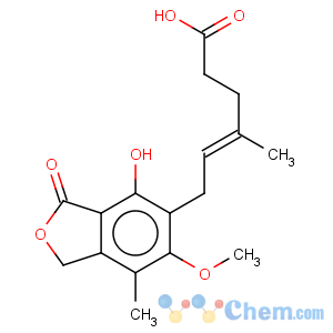 CAS No:483-60-3 6-(1,3-dihydro-4-hydroxy-6-methoxy-7-methyl-3-oxo-5-isobenzofuranyl)-4-methylhex-4-enoic acid