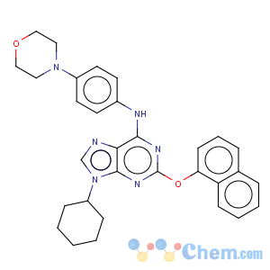 CAS No:483367-10-8 2-(1-naphthoxy)-6-(4-morpholinoanilino)-9-cyclohexylpurine