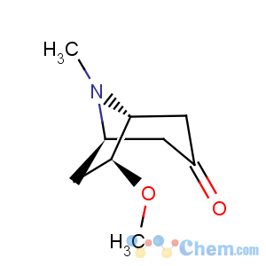 CAS No:4839-12-7 8-Azabicyclo[3.2.1]octan-3-one,6-methoxy-8-methyl-, (1R,5R,6S)-