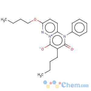 CAS No:485319-45-7 1-Butyl-7-butyloxy-2-oxo-3-phenyl-1,2-dihydro-pyrimido[1,2-b]pyridazin-5-ium-4-olate