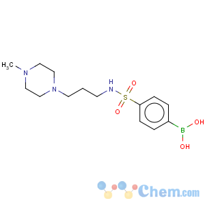 CAS No:486422-69-9 Boronic acid,[4-[[[3-(4-methyl-1-piperazinyl)propyl]amino]sulfonyl]phenyl]- (9CI)