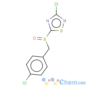 CAS No:486997-65-3 1,2,4-Thiadiazole,3-chloro-5-[[(4-chlorophenyl)methyl]sulfinyl]-