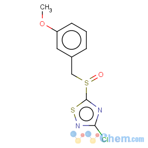 CAS No:486997-73-3 3-Chloro-5-(3-methoxybenzylsulfinyl)-1,2,4-thiadiazole