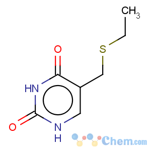 CAS No:4874-41-3 2,4(1H,3H)-Pyrimidinedione,5-[(ethylthio)methyl]-