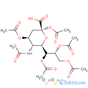 CAS No:4887-11-0 D-glycero-D-ido-2-Nonulopyranosonicacid, 5-(acetylamino)-3,5-dideoxy-, 2,4,7,8,9-pentaacetate