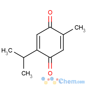 CAS No:490-91-5 2-methyl-5-propan-2-ylcyclohexa-2,5-diene-1,4-dione