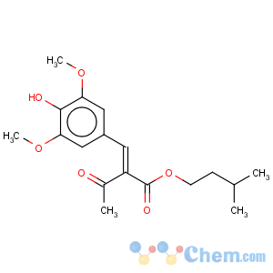 CAS No:491851-36-6 butanoic acid2-[(4-hydroxy-3,5-dimethoxyphenyl)methylene]-3-oxo-3-methylbutyl ester