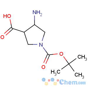 CAS No:492462-02-9 (3R,<br />4R)-4-amino-1-[(2-methylpropan-2-yl)oxycarbonyl]pyrrolidine-3-carboxylic<br />acid