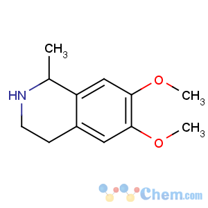 CAS No:493-48-1 6,7-dimethoxy-1-methyl-1,2,3,4-tetrahydroisoquinoline