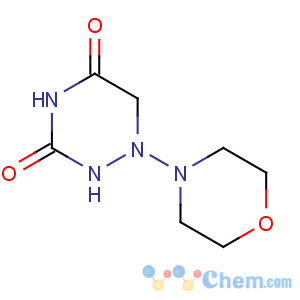 CAS No:4956-12-1 1,2,4-Triazine-3,5(2H,4H)-dione,6-(4-morpholinyl)-