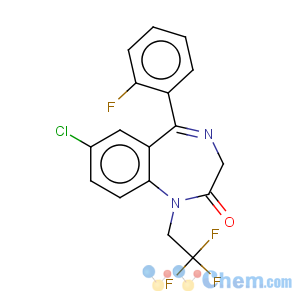 CAS No:49606-44-2 2H-1,4-Benzodiazepin-2-one,7-chloro-5-(2-fluorophenyl)-1,3-dihydro-1-(2,2,2-trifluoroethyl)-
