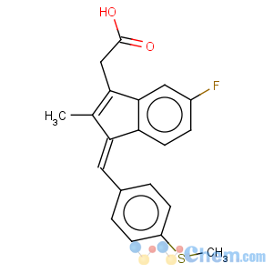 CAS No:49627-27-2 1H-Indene-3-aceticacid, 5-fluoro-2-methyl-1-[[4-(methylthio)phenyl]methylene]-, (1Z)-