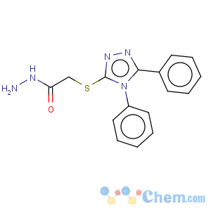 CAS No:49656-91-9 Aceticacid, 2-[(4,5-diphenyl-4H-1,2,4-triazol-3-yl)thio]-, hydrazide