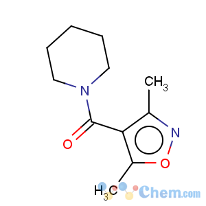 CAS No:4968-85-8 (3,5-Dimethylisoxazol-4-yl)(piperidino)methanone